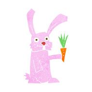 Cartoon Rabbit With Carrot N7