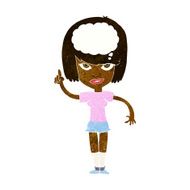 cartoon woman with idea N138