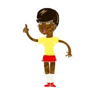 cartoon woman with idea N139