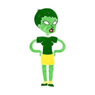 cartoon halloween girl N11