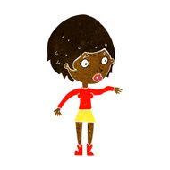 cartoon concerned woman reaching out N6