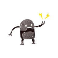Funny Cartoon Robot N28