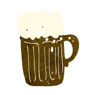 cartoon mug of beer N15