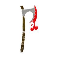 cartoon viking axe N6