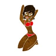 cartoon sexy woman posing N5