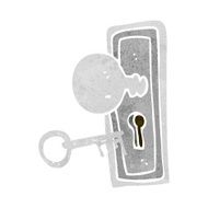 cartoon key and keyhole N2