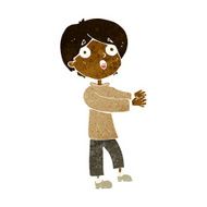 cartoon shocked boy N16