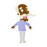 cartoon old man gasping in surprise N6