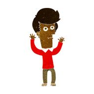 cartoon shocked man N76
