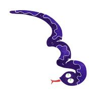 cartoon hissing snake N25