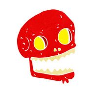 cartoon spooky skull N94