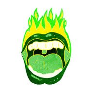 cartoon halloween mouth N10