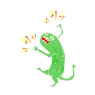 cartoon little monster N43