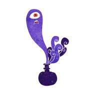 cartoon halloween ghost in bottle N10