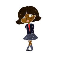 cartoon happy girl N57