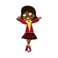 cartoon unhappy girl N11