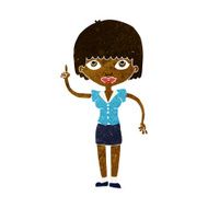 cartoon woman with idea N140