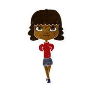 cartoon happy girl N58