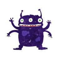 cartoon alien monster N25