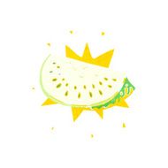 cartoon melon slice N12