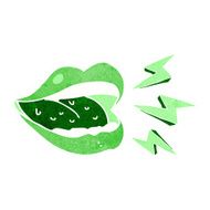 cartoon smiling halloween mouth N4