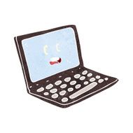 Cartoon Laptop Computer N15