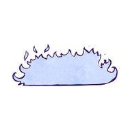 cartoon spooky fire border N5
