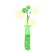 cartoon science test tube N6