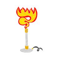 cartoon bunsen burner N10