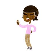 cartoon woman ignoring N12