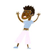 Cartoon Man Panicking N38