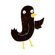 funny cartoon bird N109