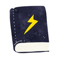 cartoon magic spell book N22