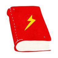 cartoon magic spell book N23