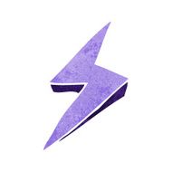 cartoon lightning bolt symbol N14