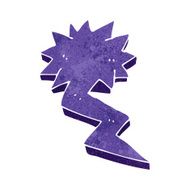 cartoon lightning bolt symbol N16