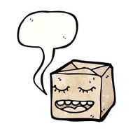 talking mail package cartoon N3