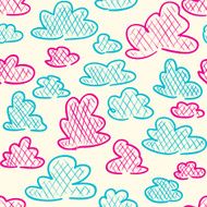 Clouds seamless pattern N3