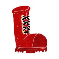 cartoon old work boot N6
