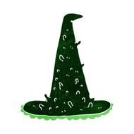 cartoon spooky witch hat N12