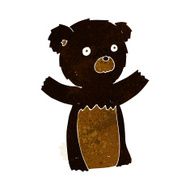 cartoon black bear cub N21