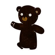 cartoon black bear cub N24