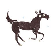 cartoon horse sweating N5