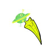 Cartoon Flying Saucer N5