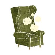 cartoon old chair N14