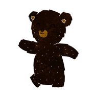 cute cartoon black bear N22