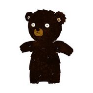 cute cartoon black bear N23