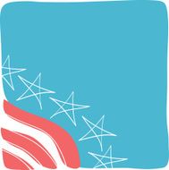Stars and Stripes Doodle - Copy Space