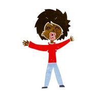 Cartoon Woman Shouting N7