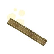 cartoon wooden ruler N10